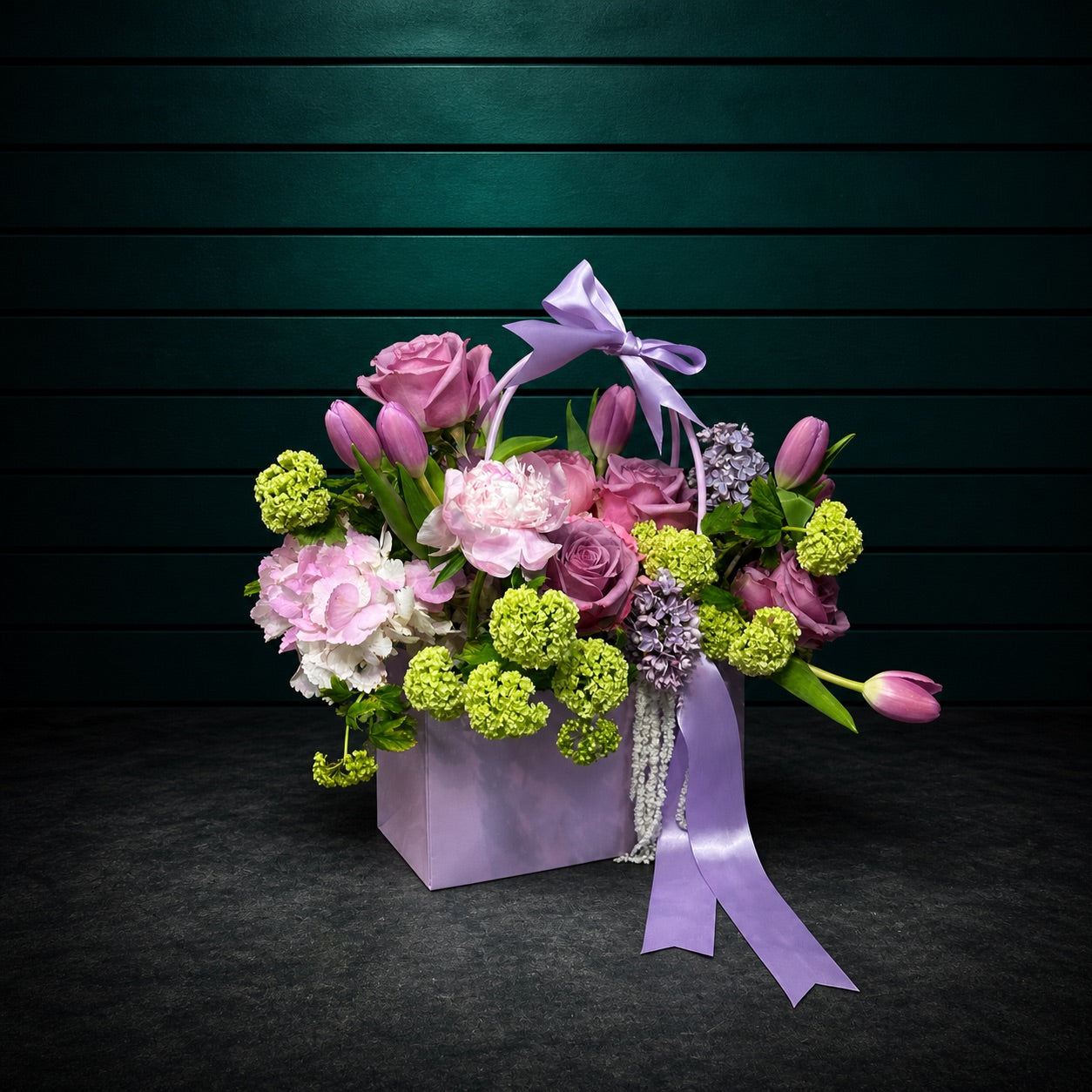 Lavender Éclat — hand-crafted luxury flower arrangement | CHAROZY Floral Boutique, Brooklyn NY