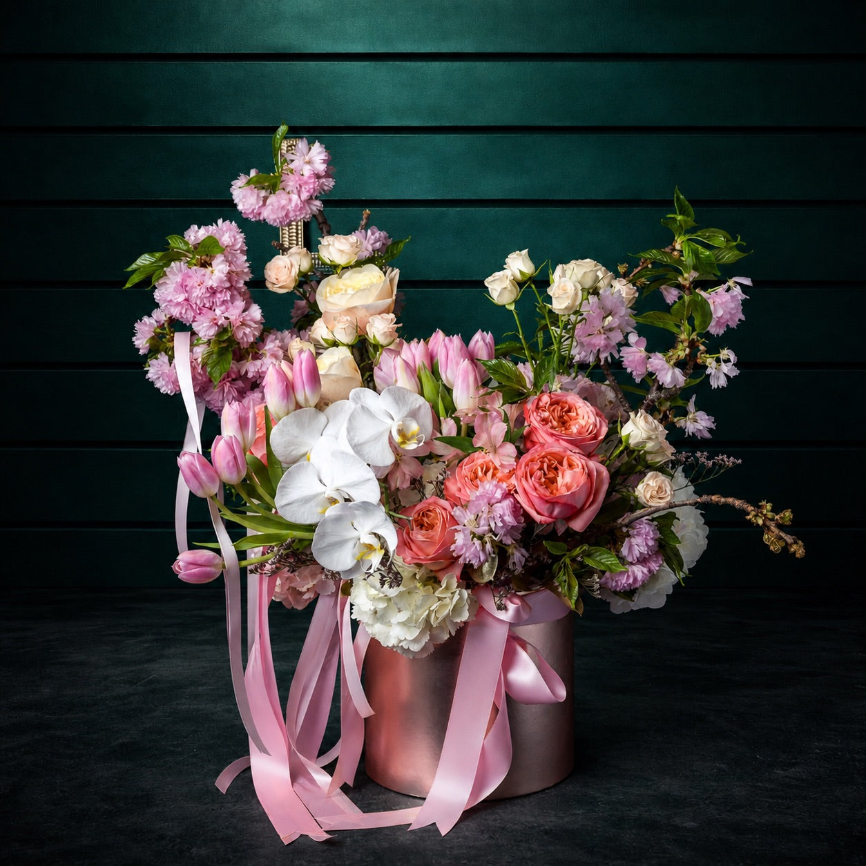 Pink Majesty — hand-crafted luxury flower arrangement | CHAROZY Floral Boutique, Brooklyn NY