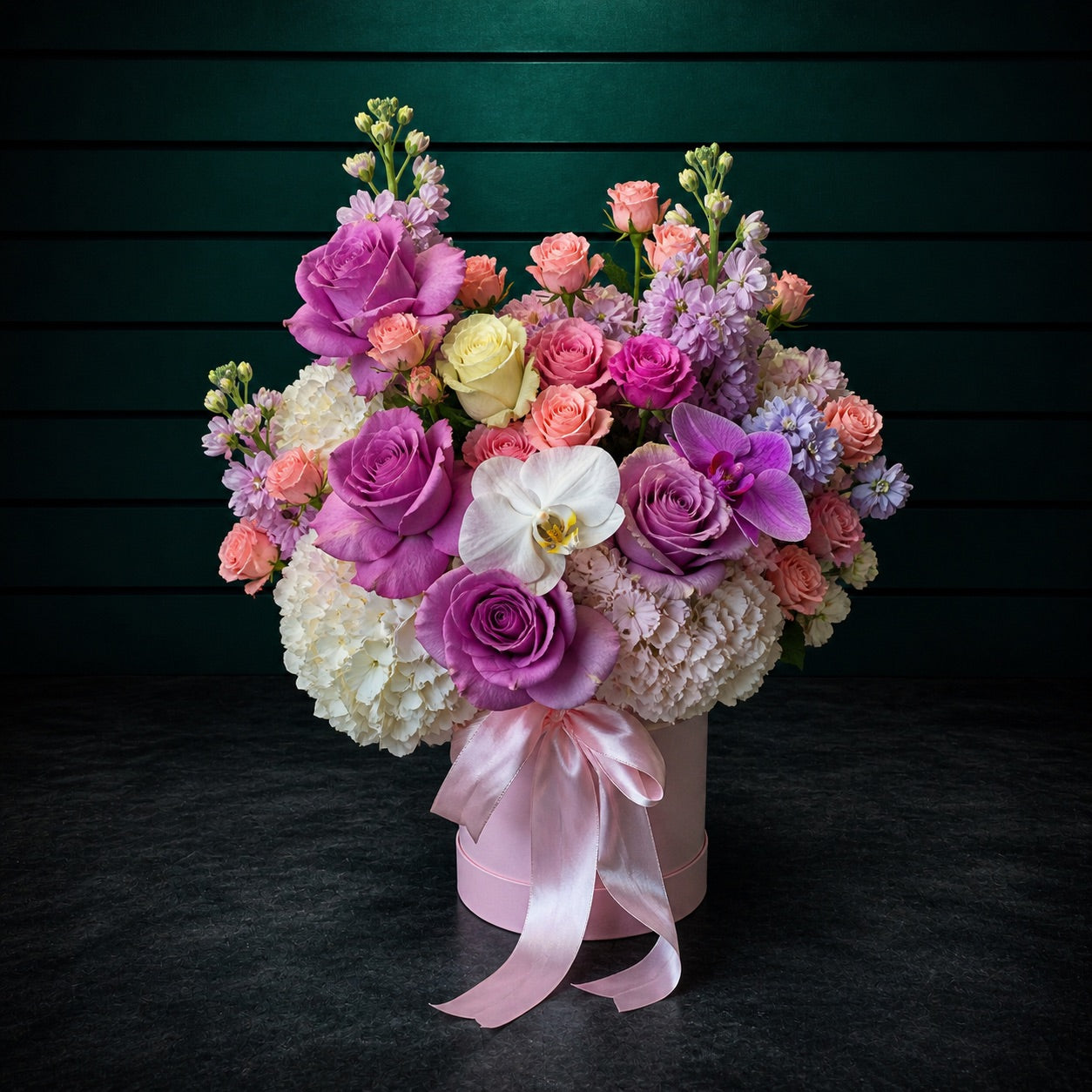 Rosé Orchid Harmony — hand-crafted luxury flower arrangement | CHAROZY Floral Boutique, Brooklyn NY