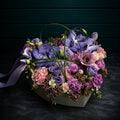 Royal Reverie Heart — hand-crafted luxury flower arrangement | CHAROZY Floral Boutique, Brooklyn NY