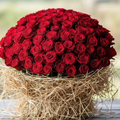 Crimson Embrace | 101 Red Roses Arrangement | Charozy nyc |