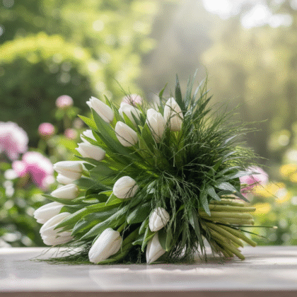 Morning Purity | White Tulip Harmony